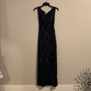 off the shoulder , slit up the leg prom dress